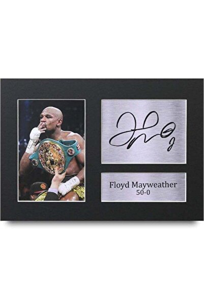 Emoda home Trove HWC Trading Floyd Mayweather Signed A4 Printed Autograph Box...