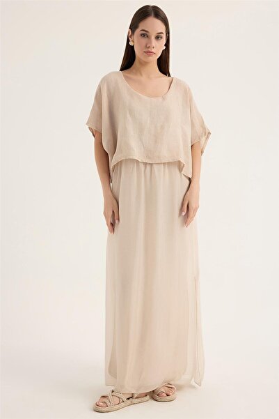 HomeStore Keten İpek Elbise