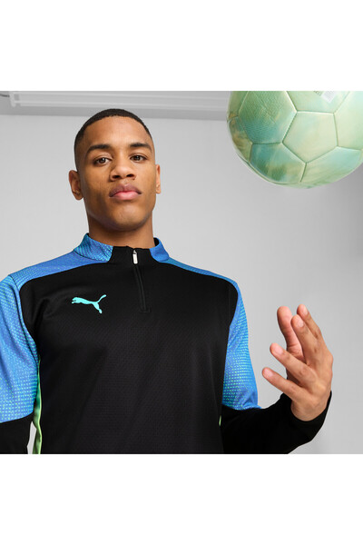 Puma Mens individualFINAL Quarter-Zip Top - Black
