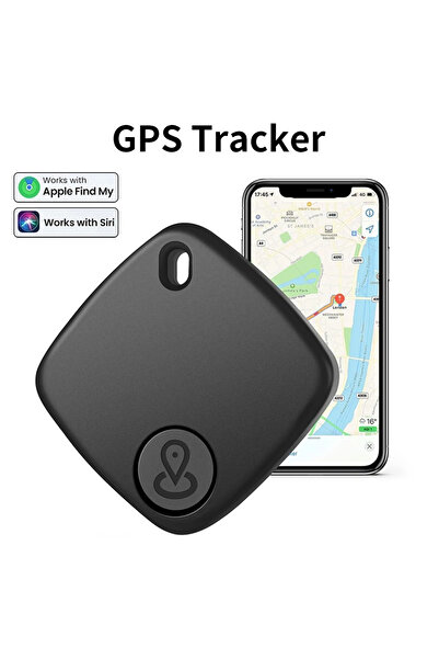 FIXATO Mini GPS Tracker, real-time location, Apple Find My compatible, waterproof, for cars, luggage, black