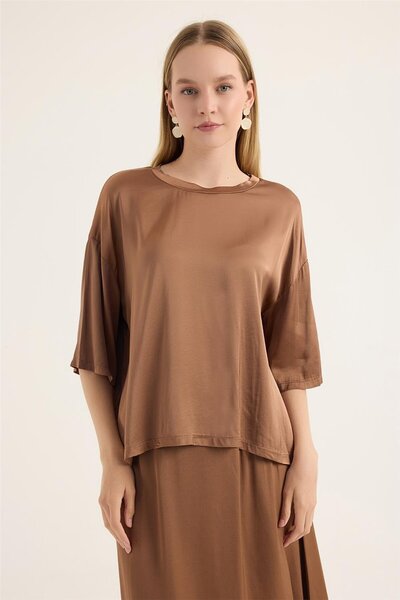 HomeStore Yuvarlak Yaka Bluz