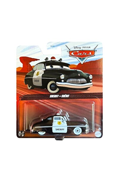 HOT WHEELS Mașină turnată sub presiune Disney Cars Sheriff, 1:55, neagră