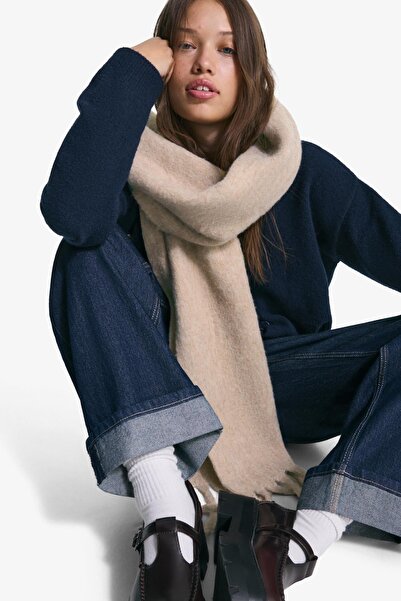 Bershka Düz renkli şal