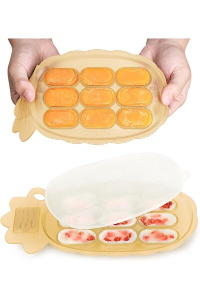 Haakaa صينية تجميد سيليكون قابلة للمضغ - قالب مصاصة لحليب الأم أثناء التسنين، وحدة تغذية طعام الفاكهة للأطفال