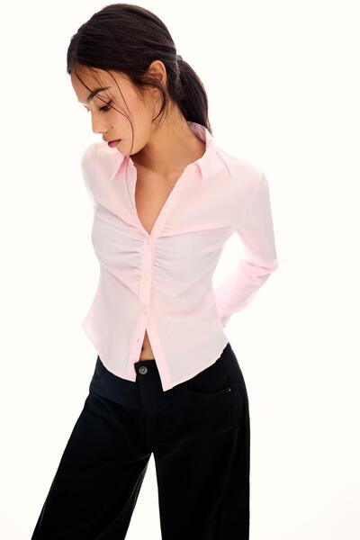 Bershka Fitted shirt with vent