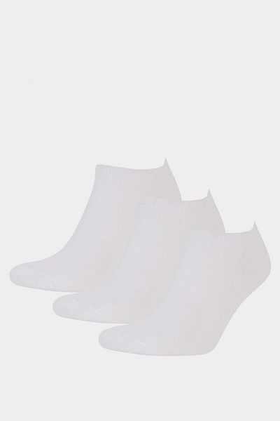 DeFacto Women's 3-Piece Cotton Booties Socks F5650Axns