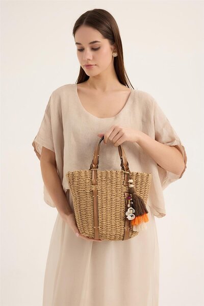 HomeStore Ψάθινη τσάντα