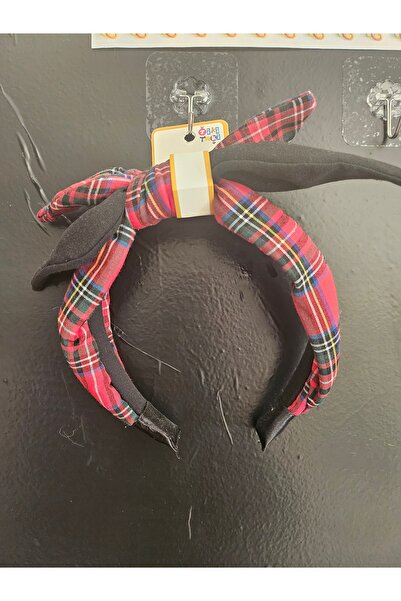 NO BRAND Plaid Bow Crown