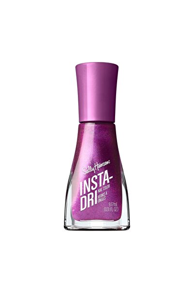 Sally Hansen طلاء أظافر إنستا-دري، ذا كوينز فيلفيت، سريع الجفاف، يدوم طويلًا، معتم، لامع بنفسجي
