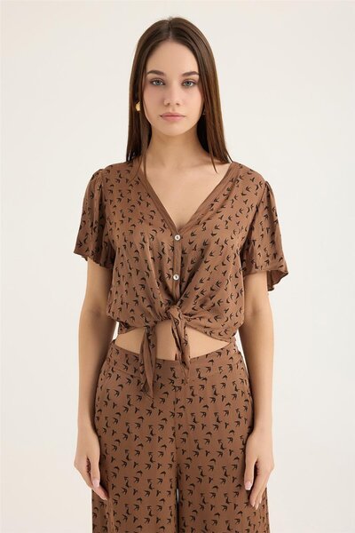 HomeStore Bluză cu imprimeu cu rândunică