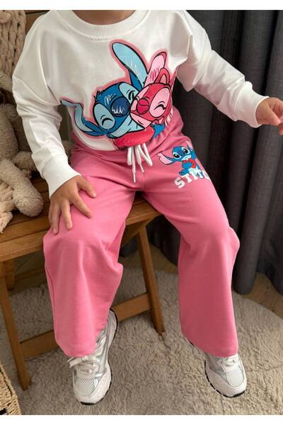 BOYBOY Girl's Stich Printed Cotton Bottom Top Set