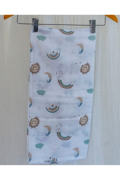 Mimiko غطاء وبطانية من الموسلين متعددة الأغراض مكونة من طبقتين، 100% قطن، معت...