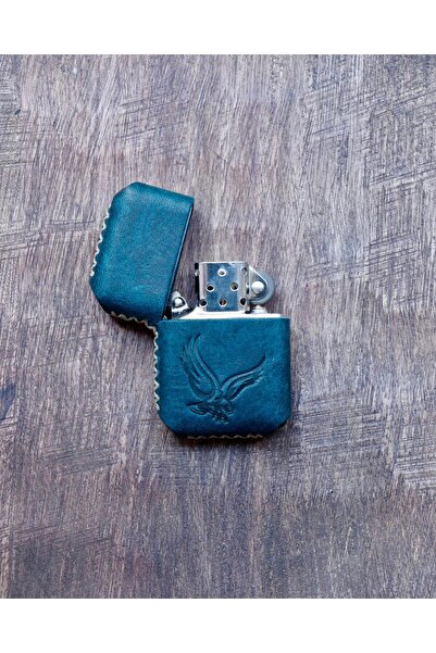 CACTUS Kişiye özel Hakiki deri Kaplama Çakmak Benzinli Çakmak - İsim Baskılı El