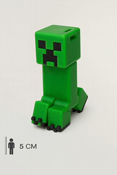 FigürDizayn Minecraft Creeper Yeşil Hareketli Eklemli Figür