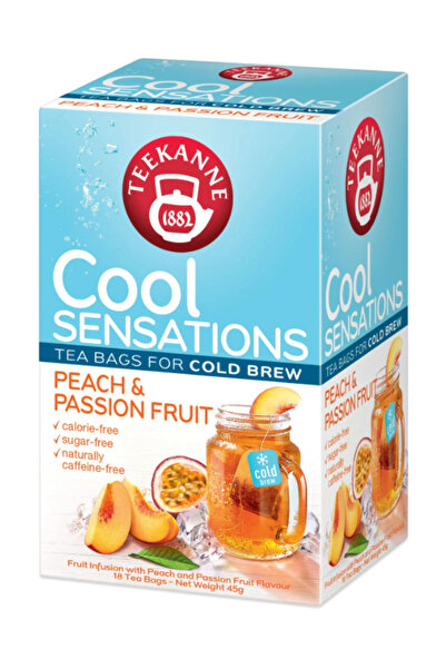 teekanne Şeftali ve Çarkıfelek Aromalı Soğuk Bitki Çayı 45 gram 10 lu Paket