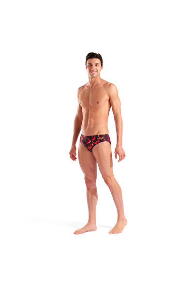 ARENA Graphic Indomitus Men's Black Swimmer Swimsuit 010659550
