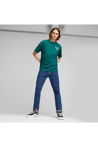Puma Mens CLASSICS CAFE Tee - Green