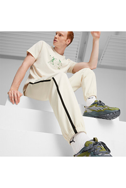 Puma Mens TEAM Track Pants - White