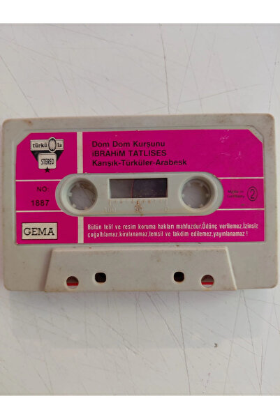 Plakperest إبراهيم تاتلسيس/ دوم دوم كرشون – مختارات الأغاني العربية - كاسيت ألمانية/ تركولا/ بدون غلاف
