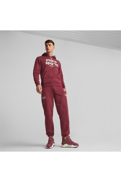Puma Mens Team Sweatpants - Red