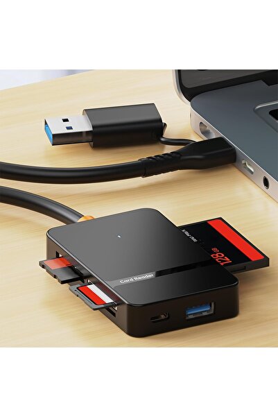 GENERAL USB3.0/USB C memory card reader, with high-speed data transfer of 5 Gbps