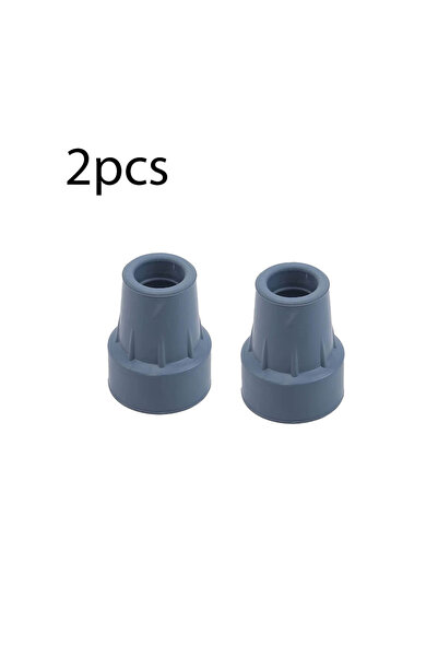 Choice 2pcs Grey Trekking Pole Cap Walking Stick Crutch Cane Bottom Pads Cove...