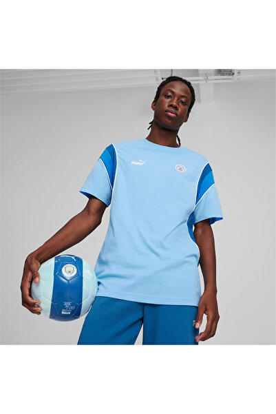 Puma تيشيرت مانشستر سيتي للرجال من أرشيف Ftbl - أزرق