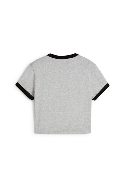 Puma Womens DOWNTOWN Graphic Baby Tee - Gray
