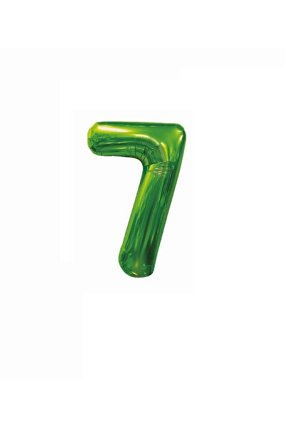 SDX Market Balon folie metalică, Numărul 7, 100 cm, Verde