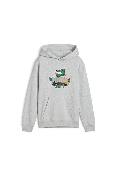 Puma Youth Boys FOR THE FANBASE Hoodie - Gray