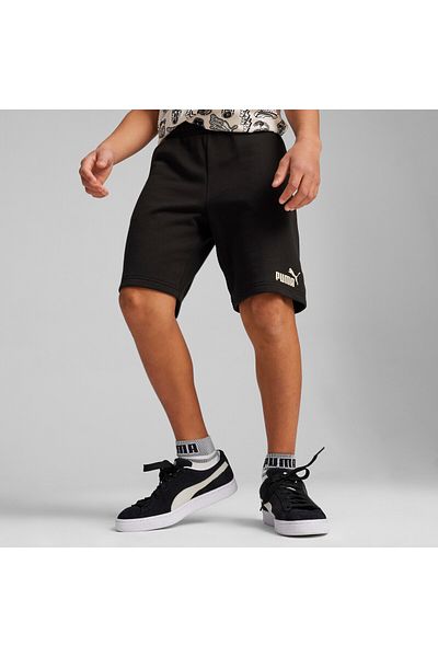 Puma شورت أساسيات الشباب للأولاد من منتصف التسعينيات - أسود