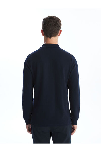 LC Waikiki Polo Yaka Uzun Kollu Erkek Sweatshirt