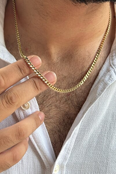 Utku Kuyumculuk 14 AYAR MODERN ERKEK ZİNCİR KOLYE
