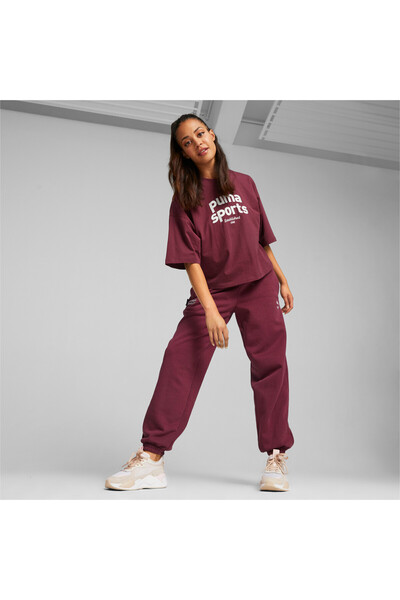 Puma Womens Team Sweatpants - Red