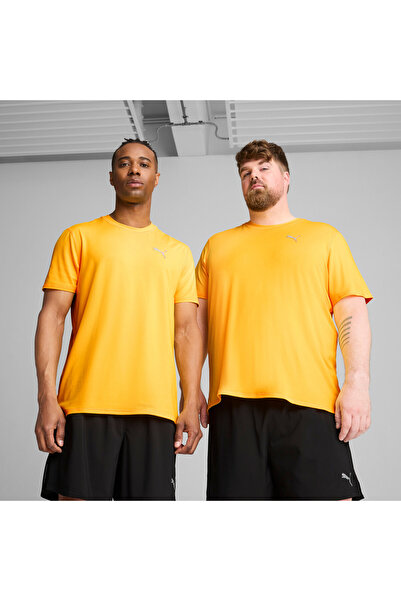 Puma Mens RUN CLOUDSPUN SHORT SLEEVE RUNNING TEE - Orange