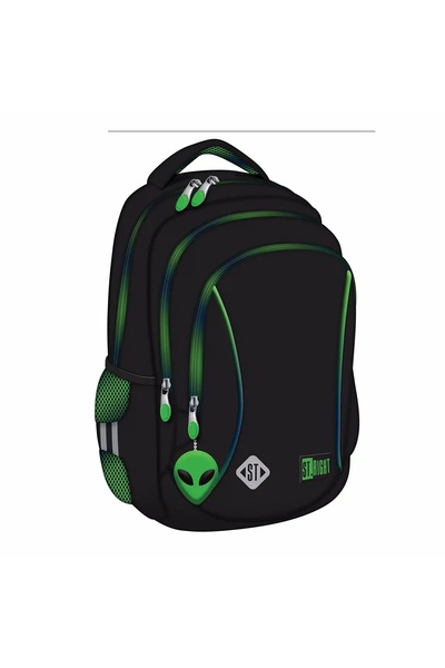 MAJEWSKI RUCSAC scolar ST Right, BP26, Green Power, 3 compartimente, 39 x 27 ...