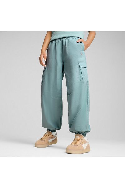 Puma Youth Girls BUTTERFLY VIBE Cargo Pants - Green