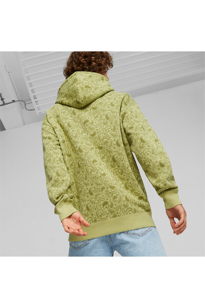 Puma Mens CLASSICS PAISLEYLUXE Hoodie - Green