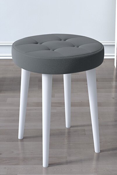 SHOOVVEL Nube Serisi Puf, Makyaj Oturağı ,Puf Bench Montajsız Oturak Gold Met...