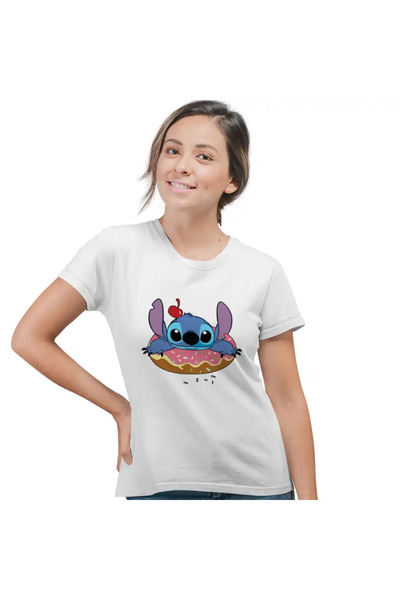 OEM Дамска тениска Stitch Donut