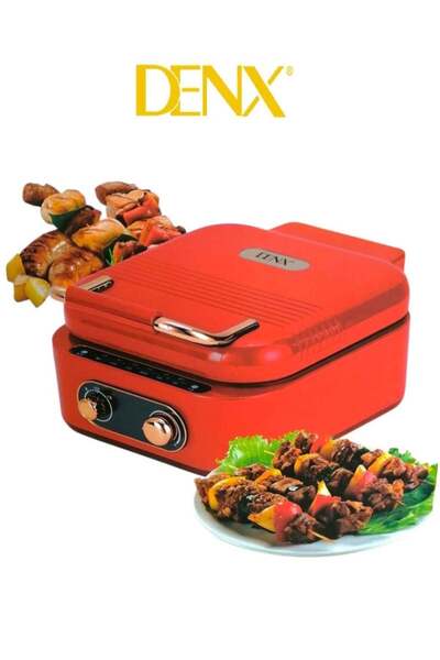 Denx 1800W 2.5L Multifunction Electric Grill with Adjustable Thermostat & Rem...