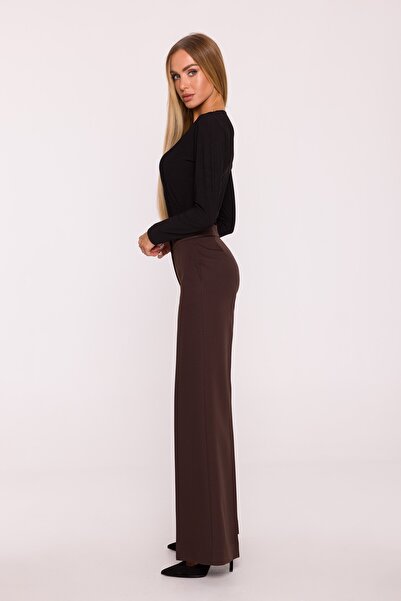 Made of Emotion Pantaloni damă cu picioare largi și buzunare