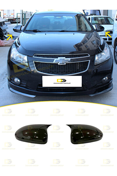 DG Power Chevrolet Cruze 2008 - 2016 Batman Yarasa Ayna Kapağı Parlak Siyah A...