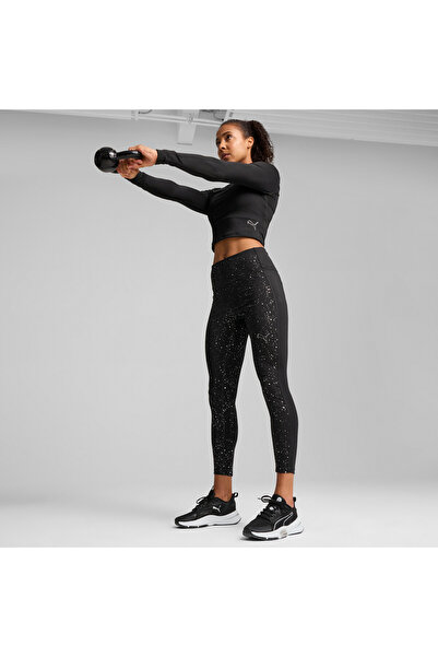 Puma Womens INTERGALACTIC High-Waist 7/8 Tights - Black