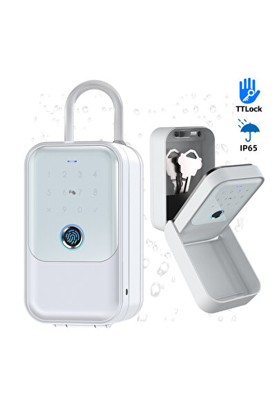 choice2 قفل ذكي أبيض من YRHAND مع تطبيق TTlock وكلمة مرور وبصمة إصبع وبطاقة ر...