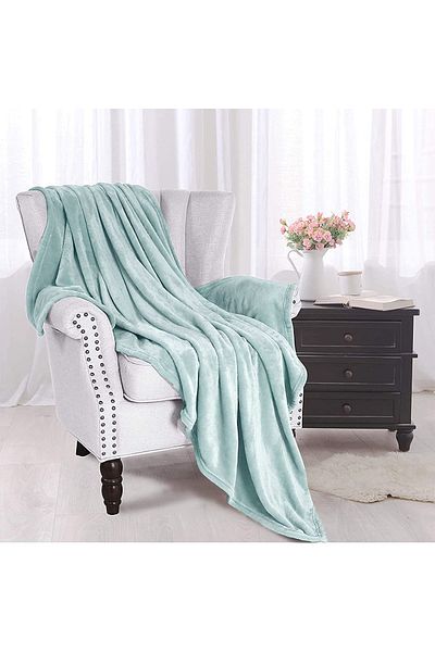 Moon Single Size Floral Throw Blanket All Season Flannel Blanket For Couch Bed And Sofa 150X200 cm G90