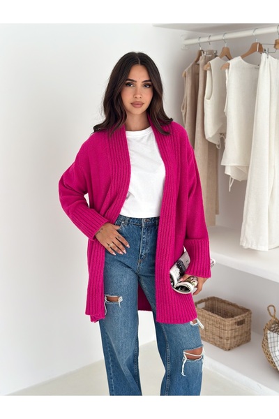 Velista Women's Loose Pocket Long Sleeve Knitwear Cardigan