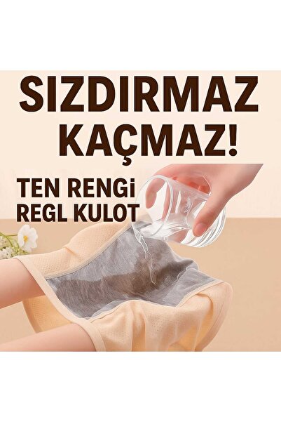 TEKLİ Regl Külot %100 Pamuklu Kadın Özel Günlük Ped Külotu Yıkanabilir, Gece Gündüz Gün Boyu Koruma