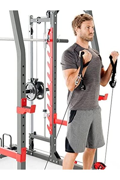MARCY Pro Smith Total Body Home Gym System, Gray