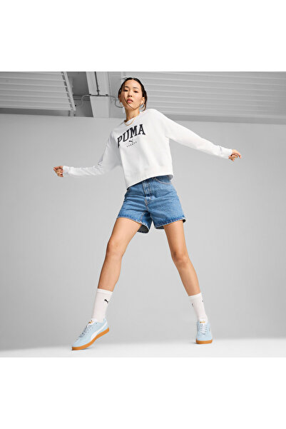 Puma Womens SQUAD Crewneck Sweatshirt - White